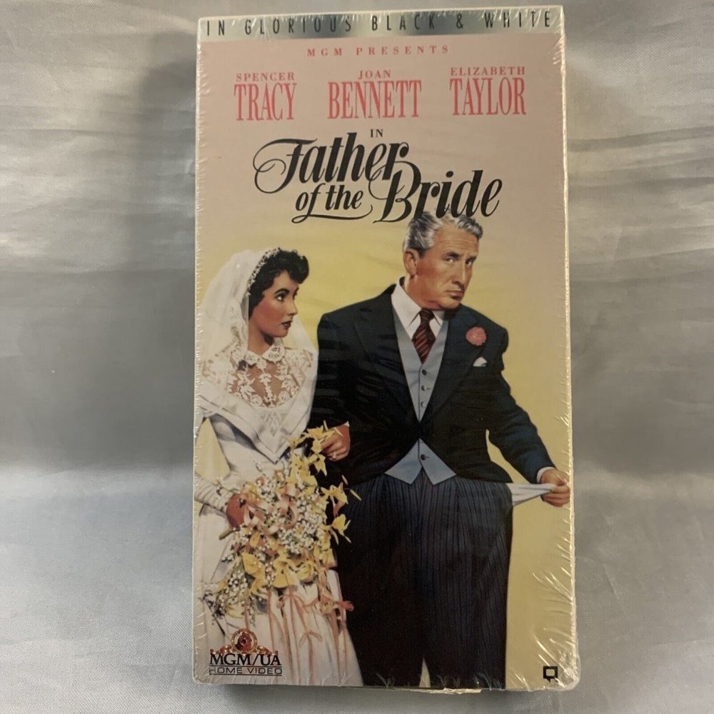 Father of the Bride VHS Tape Spencer Tracy Joan Bennett Elizabeth Taylor SEALED
